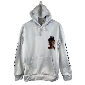 Shawn Mendes Festival Tour  2018 White Floral Hoodie Hooded Sweatshirt Size Smal